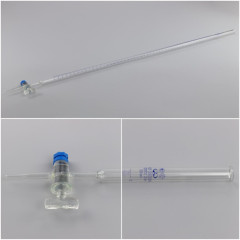 Бюретка 1-1-2-50-0,1 с краном, кран с резьбовым уплотнением ГОСТ 29251-91