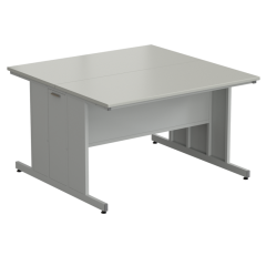 Стол островной 1500х1500х900 мм, раб. поверхность - ЛАМИНАТ СЕРЫЙ