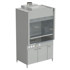 Шкаф вытяжной без подвода воды 1200х900х2145 мм, раб. поверхность - НЕРЖАВЕЮЩАЯ СТАЛЬ