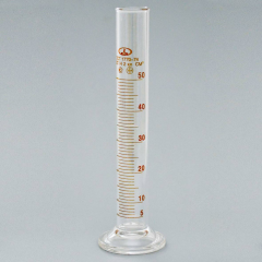 Цилиндр мерный 1-50-2 с носиком на стеклянном основании