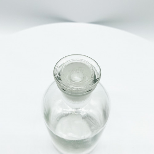 Склянка для реактивов 500 мл из светлого стекла с узкой горловиной и притертой пробкой