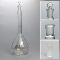 Колба мерная 2-1000-1 19/26 с одной меткой и пришлифованной пробкой