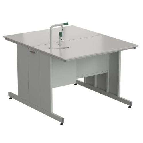 Стол островной с подводом воды 1200х1500х900 мм (1 комплект), раб. поверхность - DURCON