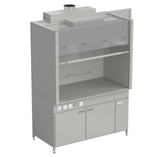 Шкаф вытяжной без подвода воды 1500х900х2145 мм, раб. поверхность - DURCON