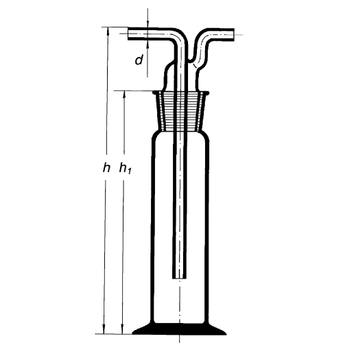 Склянка Дрекселя 100 мл ГФ5.887.308