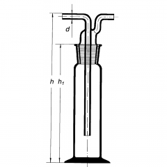 Склянка Дрекселя 100 мл ГФ5.887.308