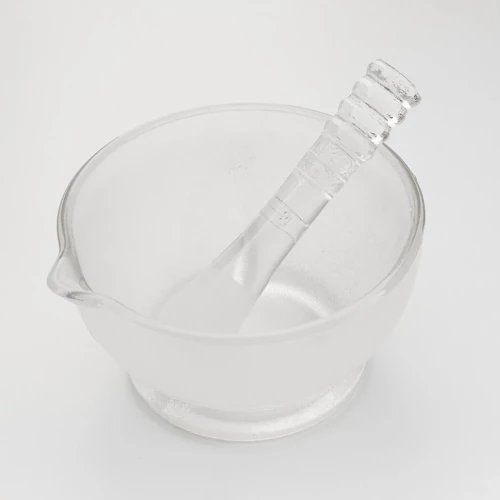 Ступка стеклянная с пестиком 120 мм