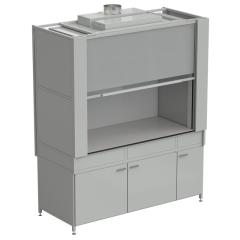 Шкаф вытяжной с коконом из стеклопластика без воды с ВЗБ светильником 1800х820х2240 мм, раб. поверхность - LABGRADE