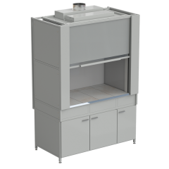 Шкаф вытяжной с коконом из стеклопластика без воды с ВЗБ светильником 1500х820х2240 мм, раб. поверхность - КЕРАМИКА