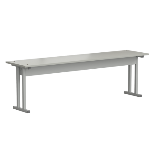 Полка нижняя для стола островного 1500х360х460 мм, ЛАМИНАТ СЕРЫЙ