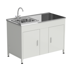 Стол-мойка 1200x600x850 мм, раковина слева, материал раковины - НЕРЖАВЕЮЩАЯ СТАЛЬ