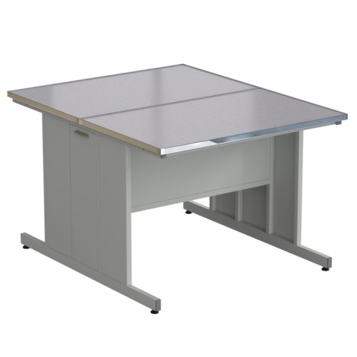 Стол островной 1212х1500х900 мм, раб. поверхность - МОНОЛИТНЫЙ КЕРАМОГРАНИТ