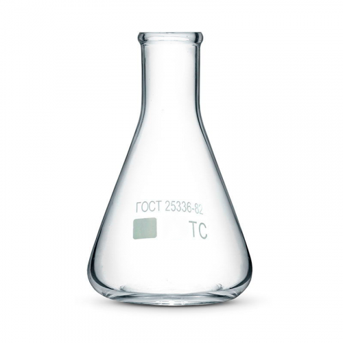 Колба коническая с цилиндрической горловиной КН-2-25-22, без делений, ТС