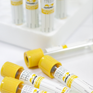 Вакуумные пробирки для исследования сыворотки крови с активатором свертывания и гелем, 13х75 мм, 3 мл, пластик, 100 шт/уп.