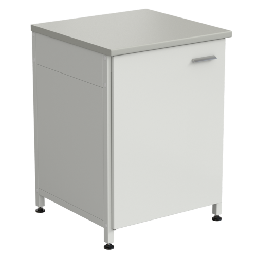 Тумба 610х600х850 дверь левая, ЛАМИНАТ СЕРЫЙ