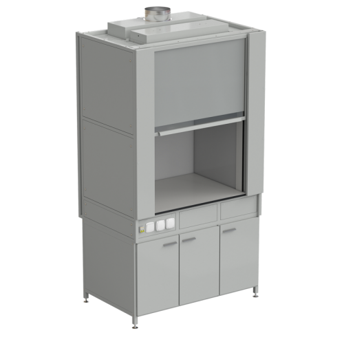 Шкаф вытяжной с коконом из стеклопластика без воды с электрикой 1200х820х2240, раб. поверхность - LABGRADE