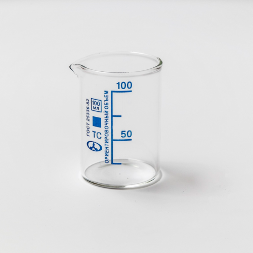 Стакан Н-1-100 низкий с делениями и носиком, ТС