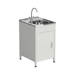 Стол-мойка одинарная 500х600х850 мм, материал раковины - НЕРЖАВЕЮЩАЯ СТАЛЬ