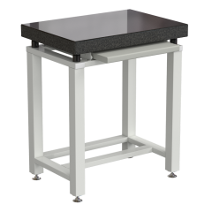 Стол для весов малый 630x450x750 мм с выдвижной полкой, цвет каркаса - белый, гранит