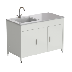 Стол-мойка 1200x600x850 мм, раковина слева, материал раковины - СТЕКЛОПЛАСТИК