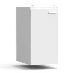 Тумба подвесная дверь левая 400х540х760, высокая, белый металл - СТАЛЬ