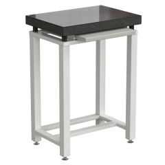 Стол для весов малый 630x450x900 мм, с выдвижной полкой, цвет каркаса - белый, гранит