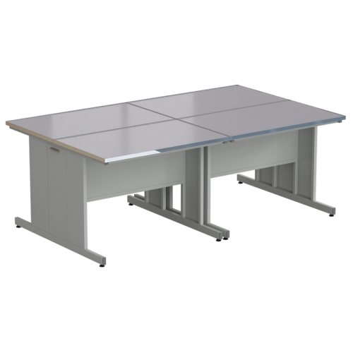 Стол островной 2424х1500х900 мм, раб. поверхность - МОНОЛИТНЫЙ КЕРАМОГРАНИТ