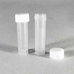 Пробирка цилиндрическая 5 мл, 16х60 мм, с винтовой крышкой, с делениями, с юбкой устойчивости, п/п, Aptaca, 100 шт/уп.