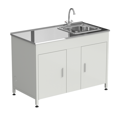 Стол-мойка 1200x600x850 мм, раковина справа, материал раковины - НЕРЖАВЕЮЩАЯ СТАЛЬ