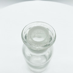 Склянка для реактивов 250 мл из светлого стекла с широкой горловиной и притертой пробкой