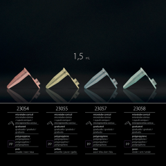 Пробирки микроцентрифужные (Эппендорфа) 1,5 мл с делениями, цвет желтый, FL Medical, 500 шт/уп.