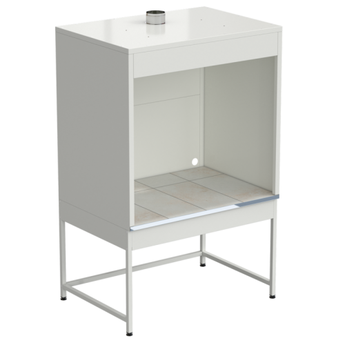 Шкаф для нагревательных печей 1210x870x1895 мм, белый металл, раб. поверхность - КЕРАМИКА