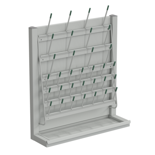 Сушилка 500x150x550 настенная, серый металл