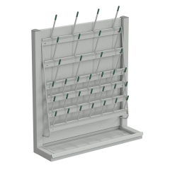 Сушилка 500x150x550 настенная, серый металл