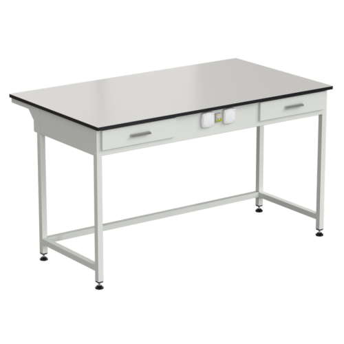 Стол приборный с 2-мя ящиками и электрикой 1500x850x850 мм, раб. поверхность - LABGRADE