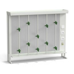 Стенд титровальный 1200х250х985, белый металл