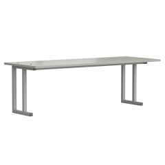 Полка 2-го уровня для стола пристенного 1200х450х390 мм, ЛАМИНАТ СЕРЫЙ