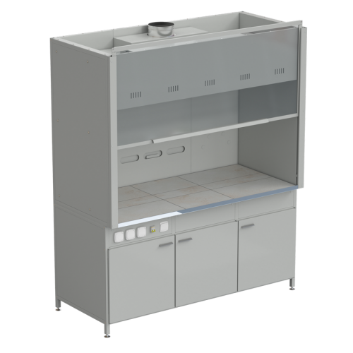 Шкаф вытяжной без подвода воды 1800х900х2145 мм, раб. поверхность - КЕРАМИКА