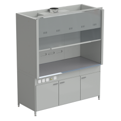 Шкаф вытяжной без подвода воды 1800х900х2145 мм, раб. поверхность - МОНОЛИТНЫЙ КЕРАМОГРАНИТ