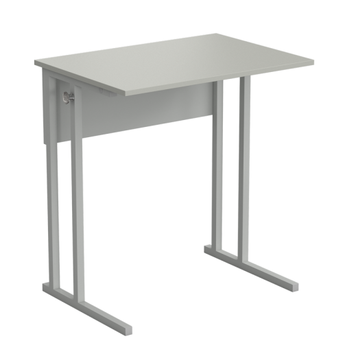 Стол ученический упрощенный 700х500х760, раб. поверхность - ЛАМИНАТ СЕРЫЙ