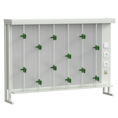 Стенд титровальный 1400х250х985, белый металл