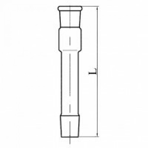 Элемент прямой с муфтой и керном ЭП3-29/32-125