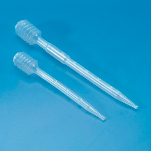 Пипетка Пастера 5 мл, 195 мм, нестерильная, градуированная, с гофрированным резервуаром, п/э, Kartell, 100 шт/уп.