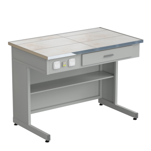 Стол демонстрационный с электрикой 1212х750х900, раб. поверхность - КЕРАМИКА