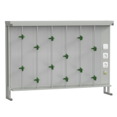 Стенд титровальный 1400х250х985, серый металл